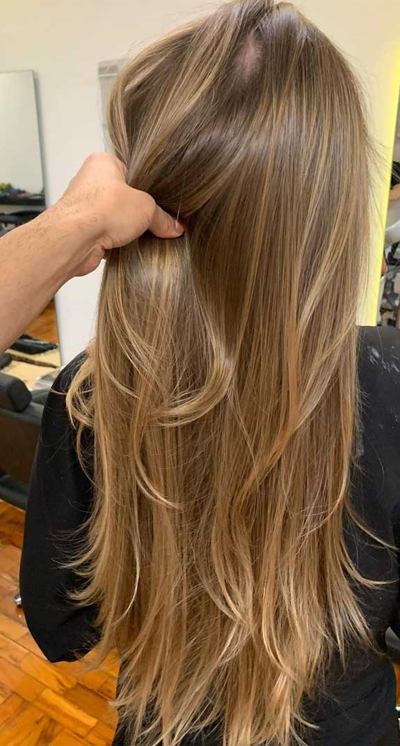 Best Fall Hair Color Ideas & Styles : . Cute Bronde Long Hairstyle
