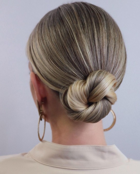 27 Elegant Wedding Hair Updos for 2022 — Simple Knot Low Bun
