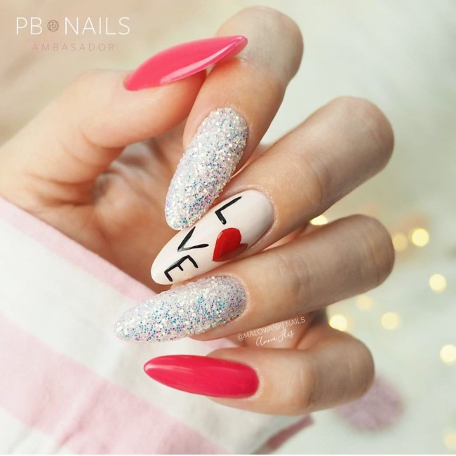 74 Best Manicure Ideas for V-Day – 63