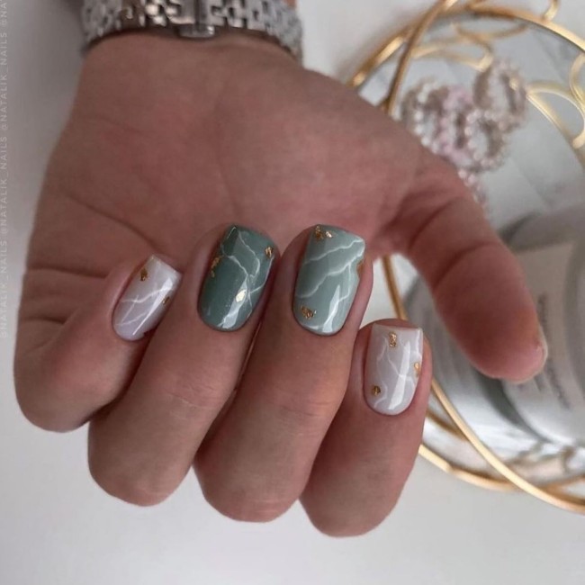 54 Green Nail Designs for 2022 – 13