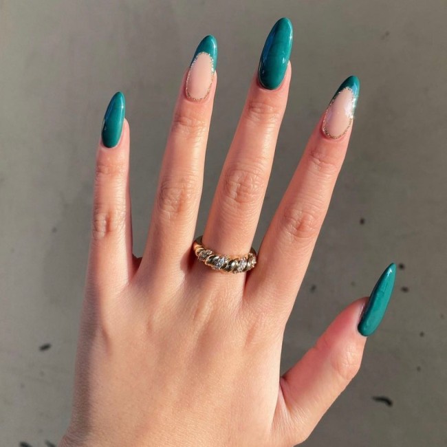 54 Green Nail Designs for 2022 – 35