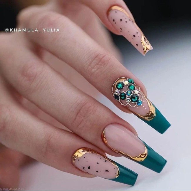 54 Green Nail Designs for 2022 – 3