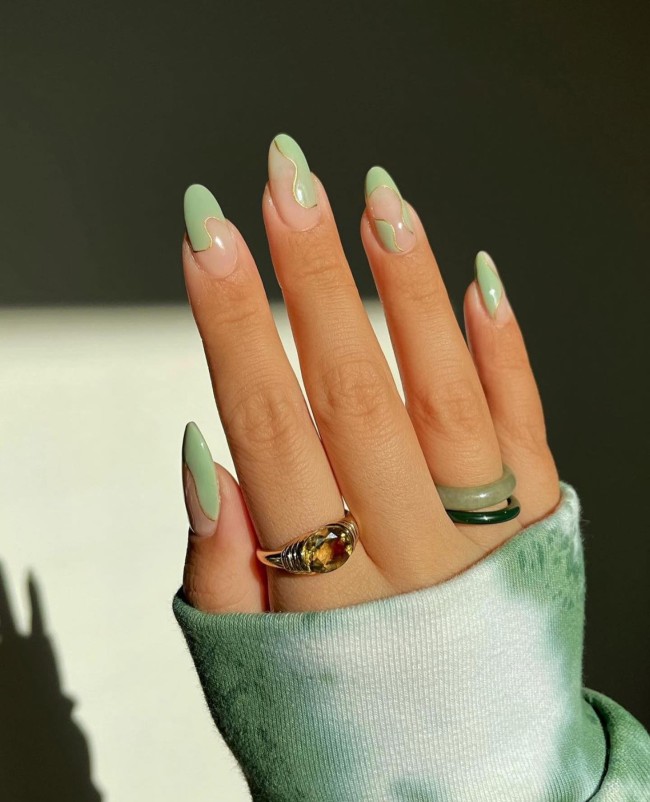 54 Green Nail Designs for 2022 – 22