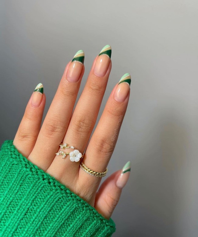54 Green Nail Designs for 2022 – 51