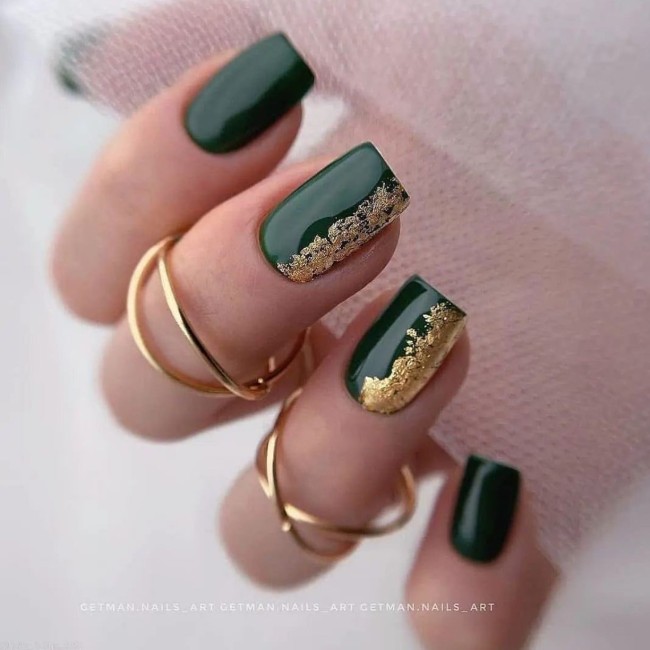 54 Green Nail Designs for 2022 – 8