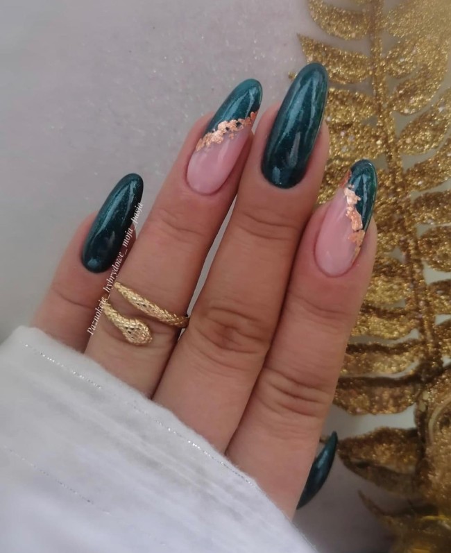 54 Green Nail Designs for 2022 – 14