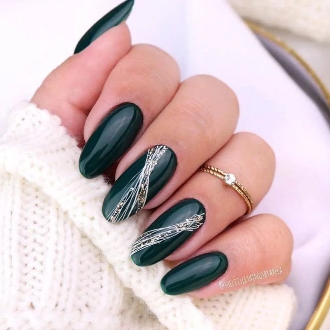 54 Green Nail Designs for 2022 – 6