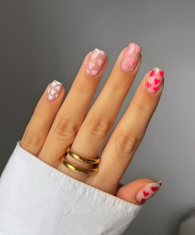 74 Best Manicure Ideas for V-Day – 73