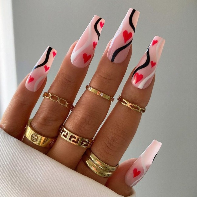 74 Best Manicure Ideas for V-Day – 20