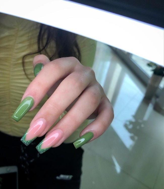 54 Green Nail Designs for 2022 – 52
