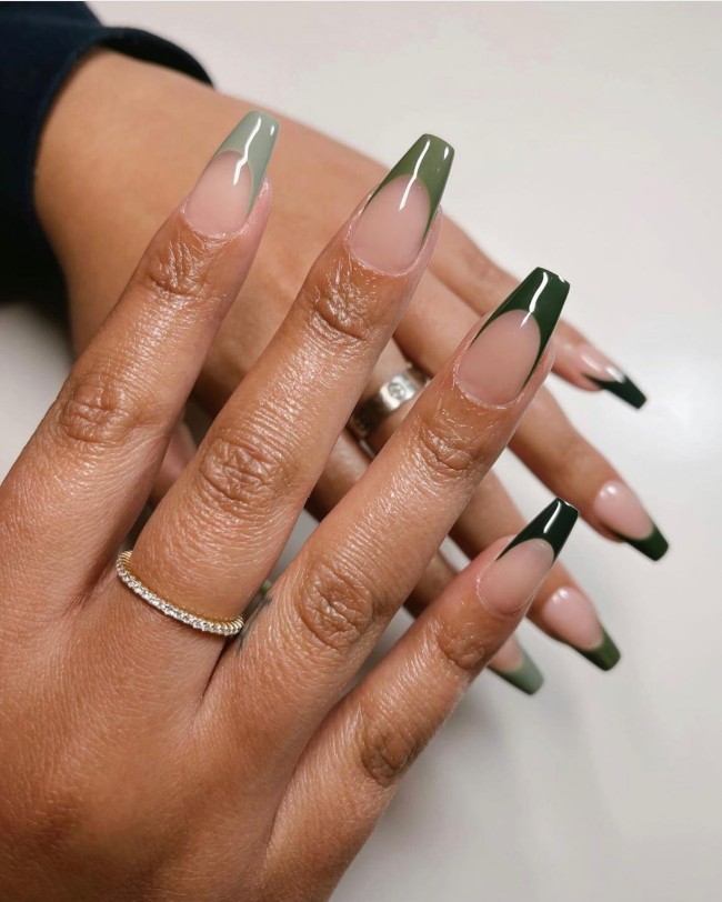 54 Green Nail Designs for 2022 – 20