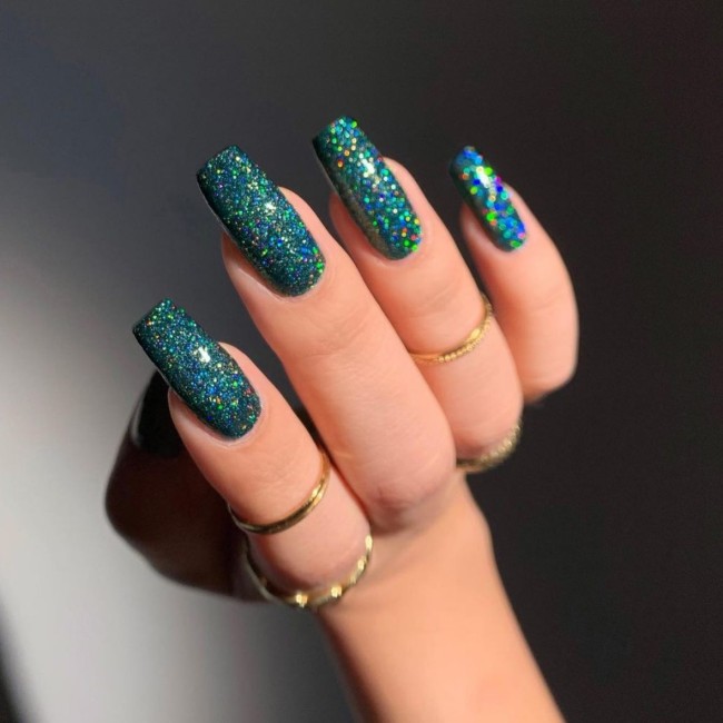 54 Green Nail Designs for 2022 – 21