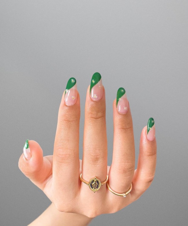 54 Green Nail Designs for 2022 – 38