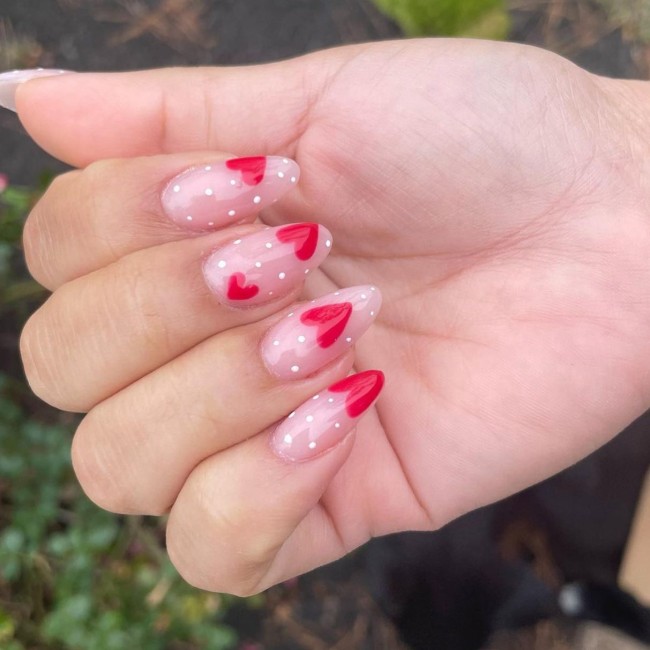 74 Best Manicure Ideas for V-Day – 23