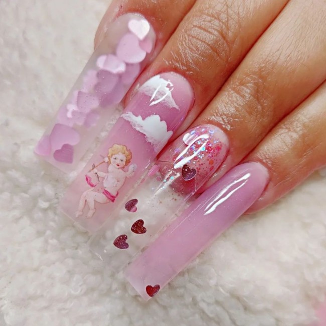 74 Best Manicure Ideas for V-Day – 62