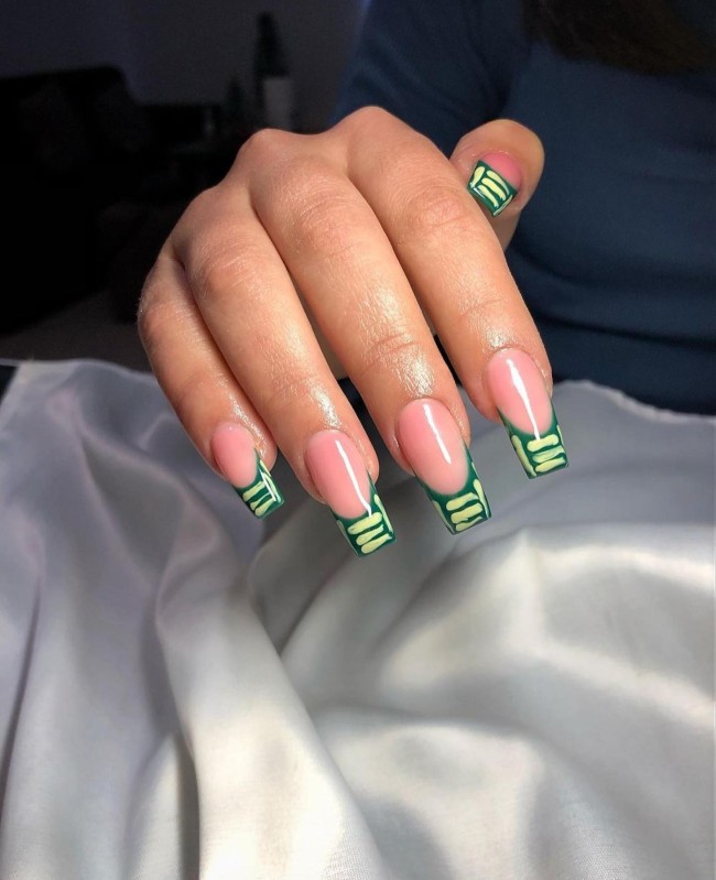 54 Green Nail Designs for 2022 – 40