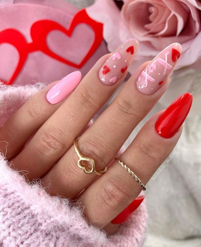 74 Best Manicure Ideas for V-Day – 25