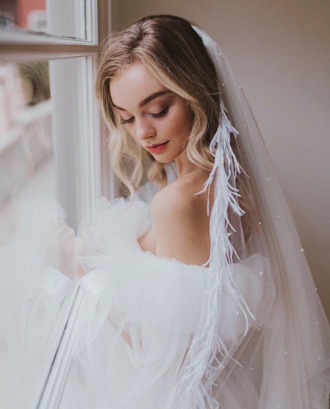 40+ Different wedding hairstyles for bridal veils  — 3