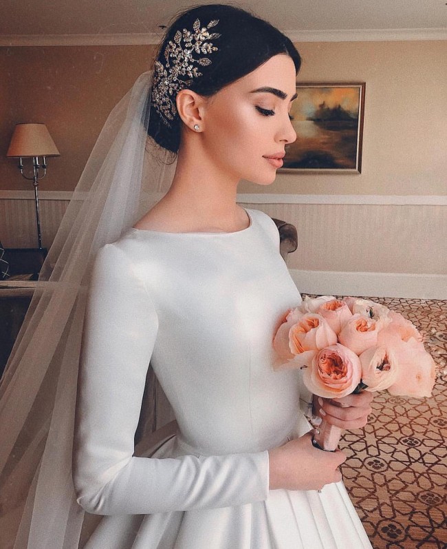 40+ Different wedding hairstyles for bridal veils  — 13