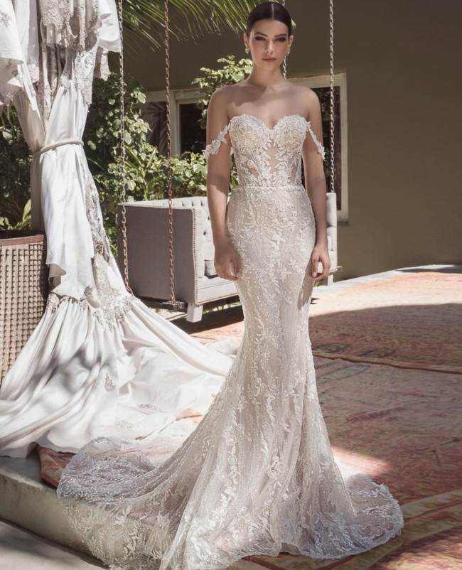45 Fabulous Wedding Dresses in 2022 — Off the shoulder mermaid dress