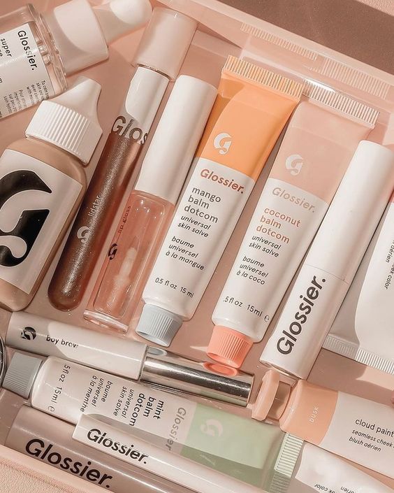 Glossier products aesthetic
