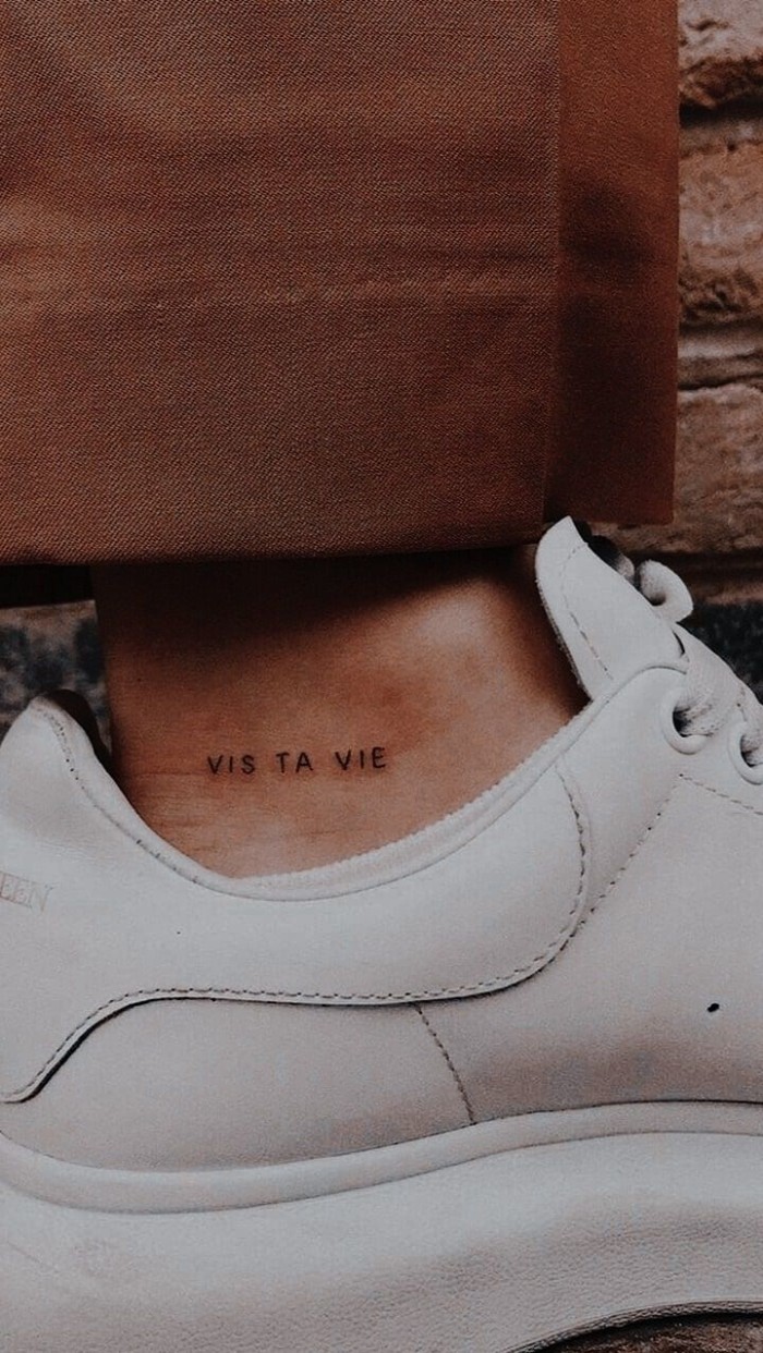 30 Small and Classy Tattoos To Inspire : Small ankle tattoo