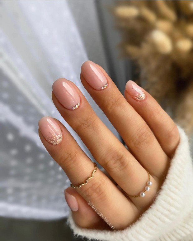 The 45 Best Spring Nail Art Designs — Elegant Nude Nails