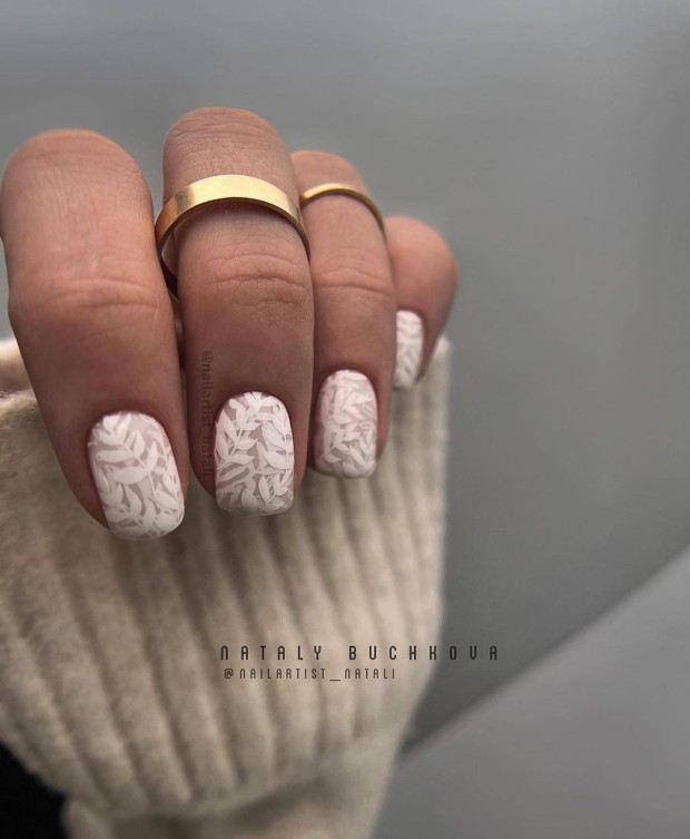The 45 Best Spring Nail Art Designs — White Leave Nails