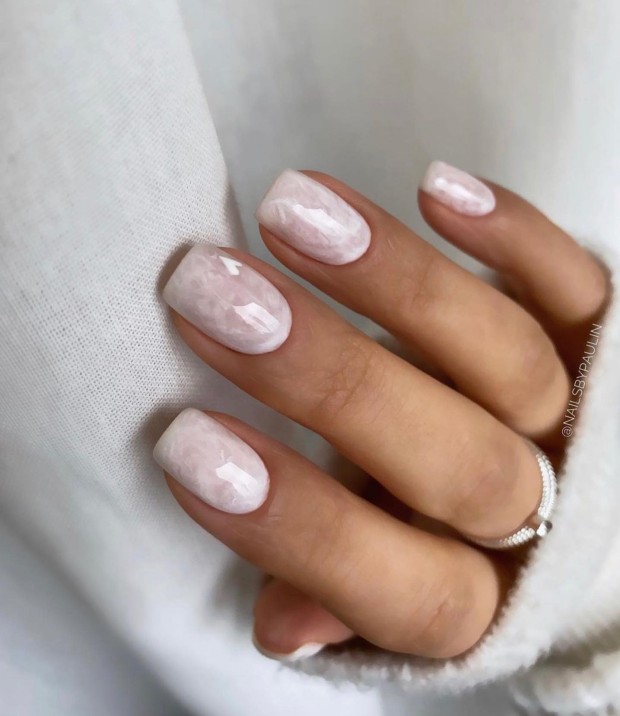 The 45 Best Spring Nail Art Designs — Soft Marble Nails