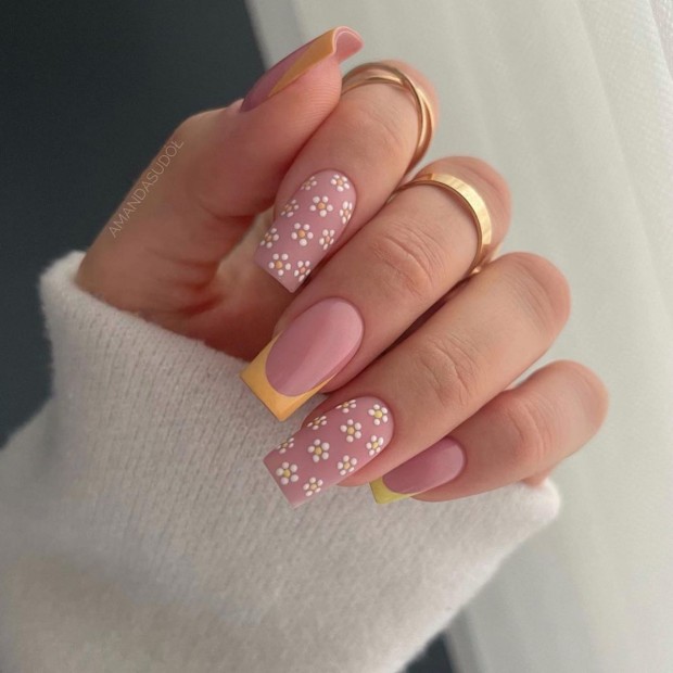 40+ Chic Nail Designs for Spring — Floral + French Tip Nails
