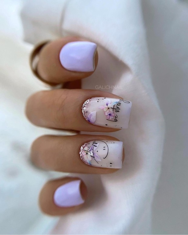 40+ Chic Nail Designs for Spring — Soft Pastel Floral Nail Art