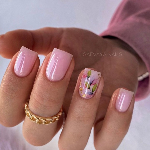 40+ Chic Nail Designs for Spring — Pink Floral