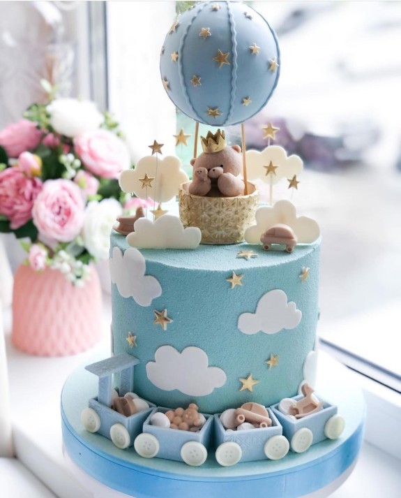 40 Best Birthday Cake Ideas 2022 — Baby Hot Air Balloon Cake Design
