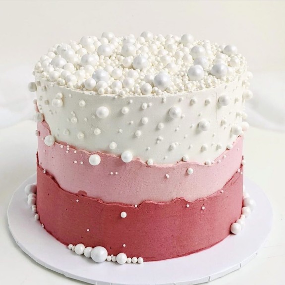 40 Best Birthday Cake Ideas 2022 — Two-Toned Pearl Cake