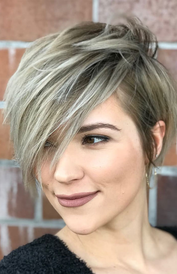 25 New Short Haircut with Bangs — Choppy Pixie Short Layers